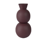 Decoris Iron Vase 37cm - Dark Mauve